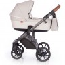 Детская коляска ROAN Bloom 2 в 1 Ivory (рама складывается вместе с прогулочным блоком) 2022 231-2022 Ivory